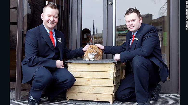 Maskot di Bandara Manchester. (foto: cnn.com)